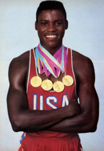 Stigao je na Olimpijske igre u Los Anđeles 1984. godine sa velikim nadama da pred domaćom publikom ostvari fenomenalne rezultate i ponovi uspeh Džesi Ovensa sa Olimpijskih igara u Berlinu 1936. godine. I nije razočarao, već je to bila totalna dominacija. I da je bilo istočnjaka, koji su bojkotovali te igre, verovatno bi dominacija bila ista. Osvojio je četiri zlata: na 100 i 200 metara, u skoku u dalj i štafeti 4x100 metara.