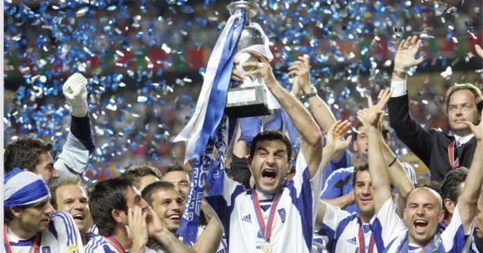 Fudbaleri Grčke - Šampioni Evrope 2004. godine.