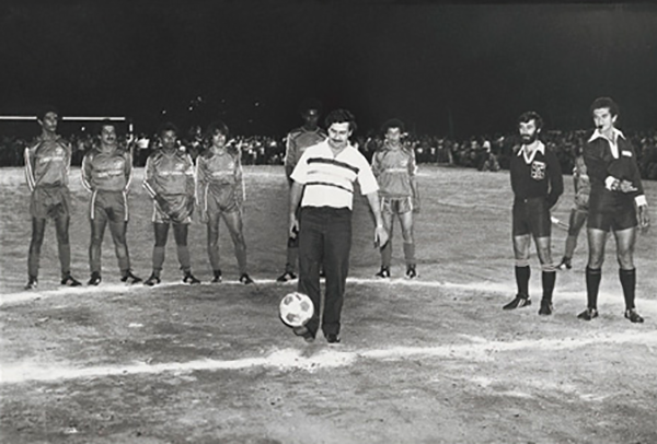 Pablo Eskobar je bio čest gost na fudbalskim utakmicama u Medeljinu.