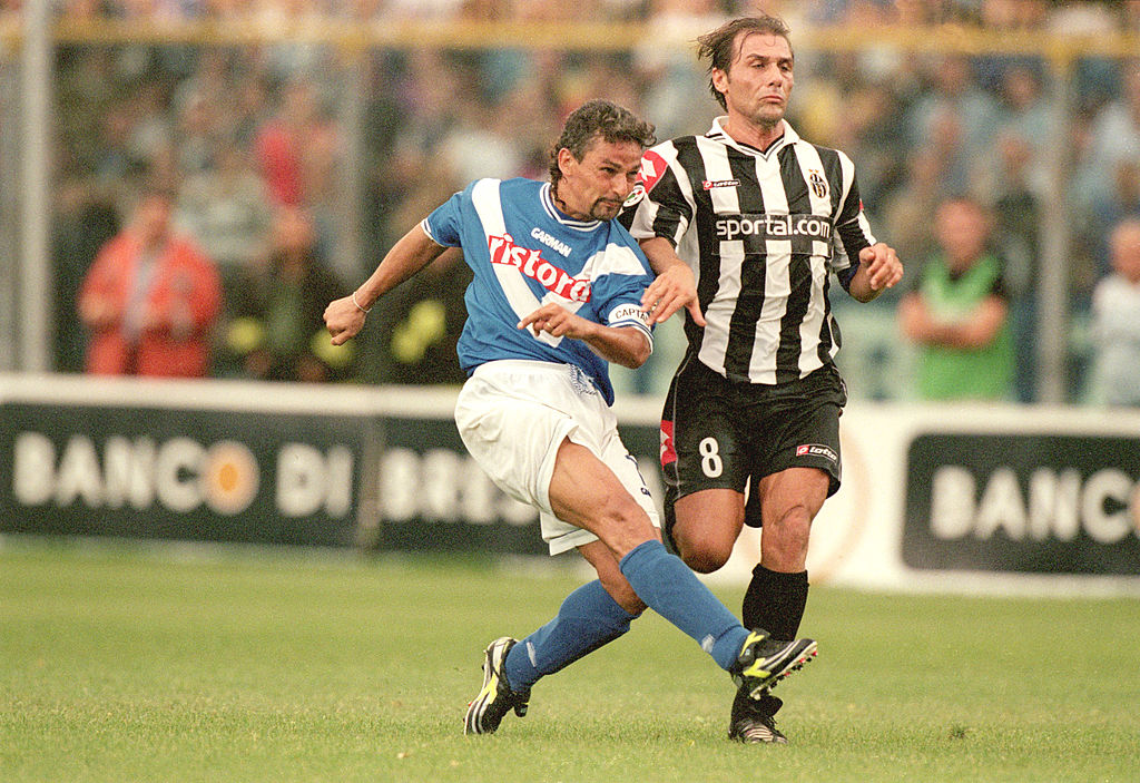 Roberto Bađo je jedan od najlepših pogodaka u karijeri protiv Juventusa. Photo: Claudio Villa/Allsport