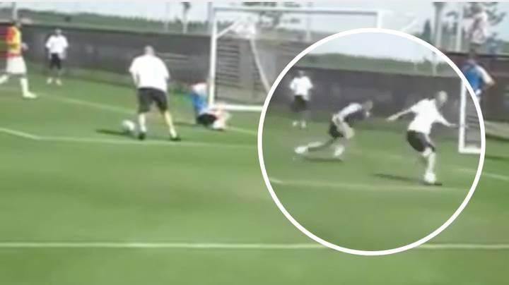 Zinedin Zidan je na maestralan način prevario golmana na treningu Reala.