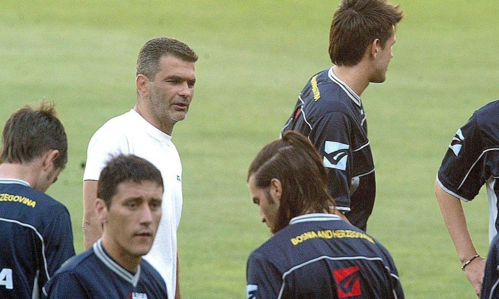 Blaž Slišković u vreme dok je bio selektor Bosne i Hercegovine.