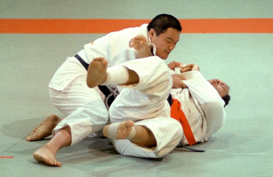 Jasuhiro Jamašita je uspeo u parteru da savlada Egipćanina.